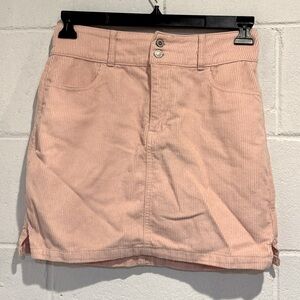 Holster ultra high rise pink corduroy pink mini skirt